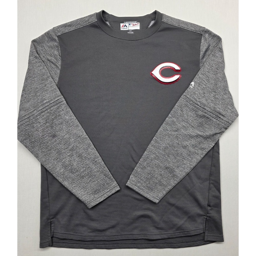 Majestic MLB Therma Base‎ Long Sleeve Shirt Large Cincinnati Reds Authentic